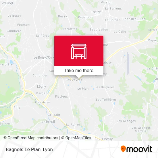 Bagnols Le Plan map
