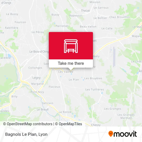 Bagnols Le Plan map