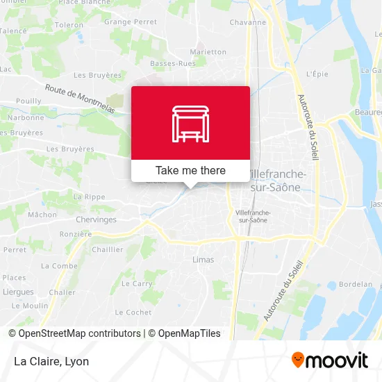 La Claire map