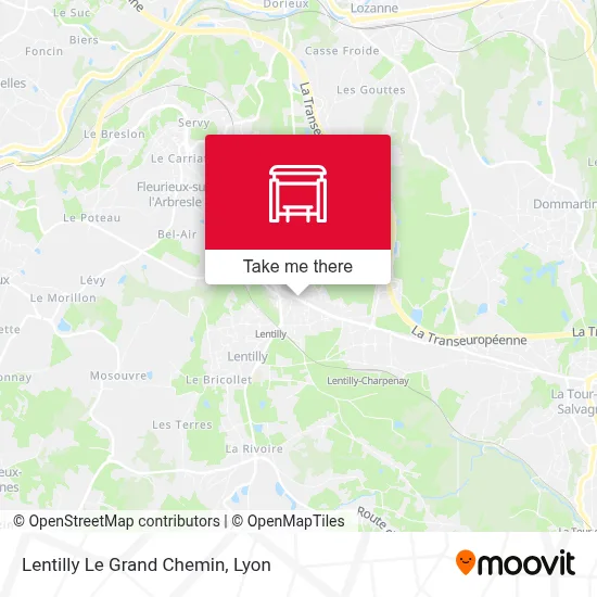 Lentilly Le Grand Chemin map
