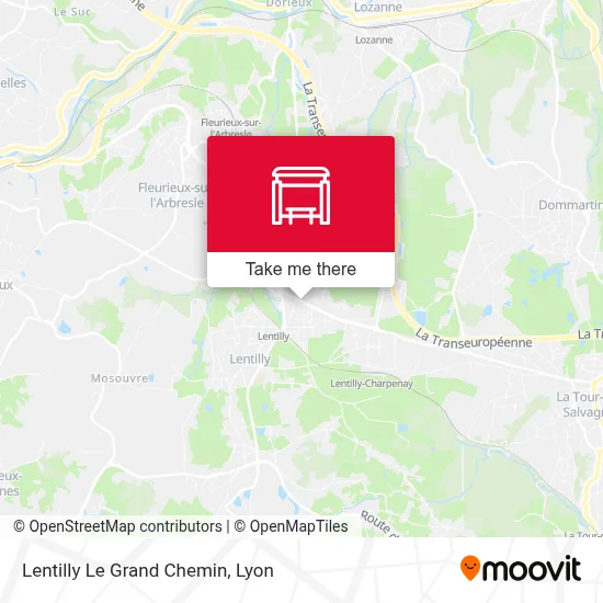 Lentilly Le Grand Chemin map
