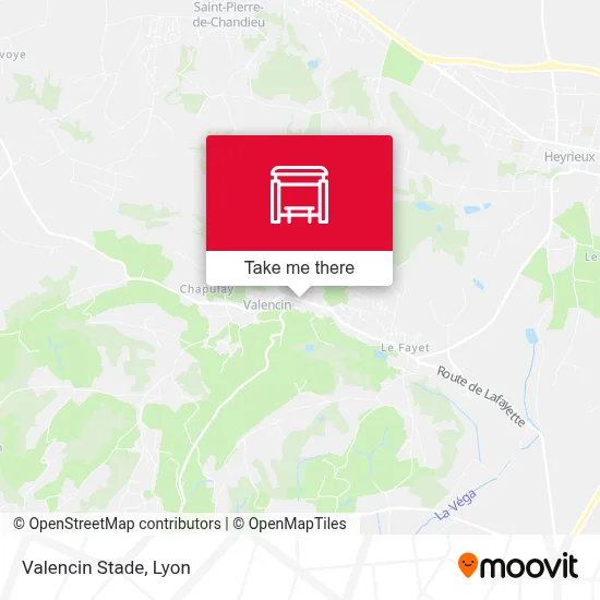 Valencin Stade map