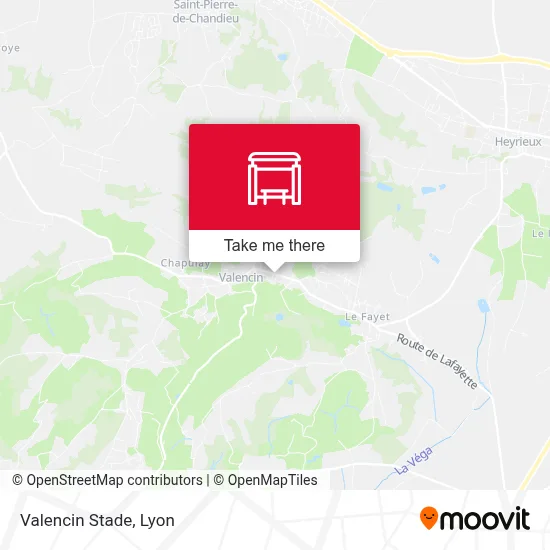 Valencin Stade map