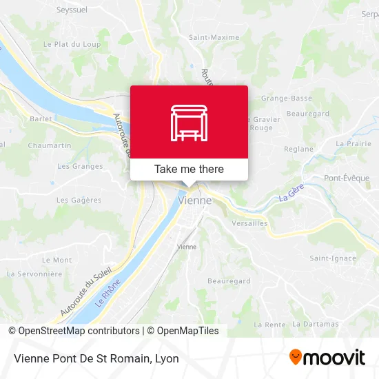 Vienne Pont De St Romain map