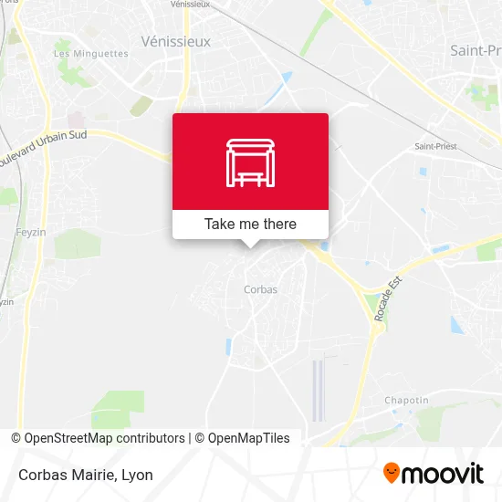 Corbas Mairie map