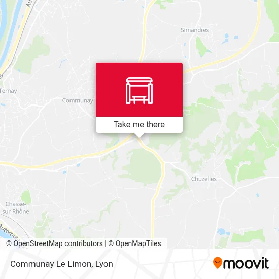 Communay Le Limon map