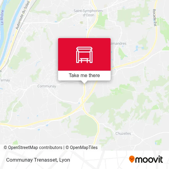 Communay Trenasset map