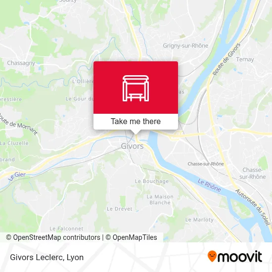 Givors Leclerc map