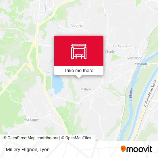 Millery Flignon map