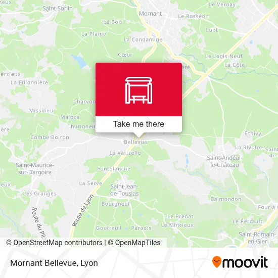 Mornant Bellevue map