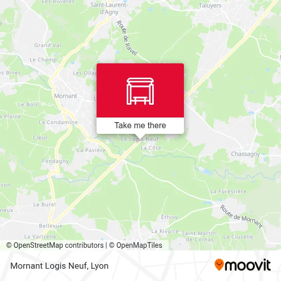 Mornant Logis Neuf map