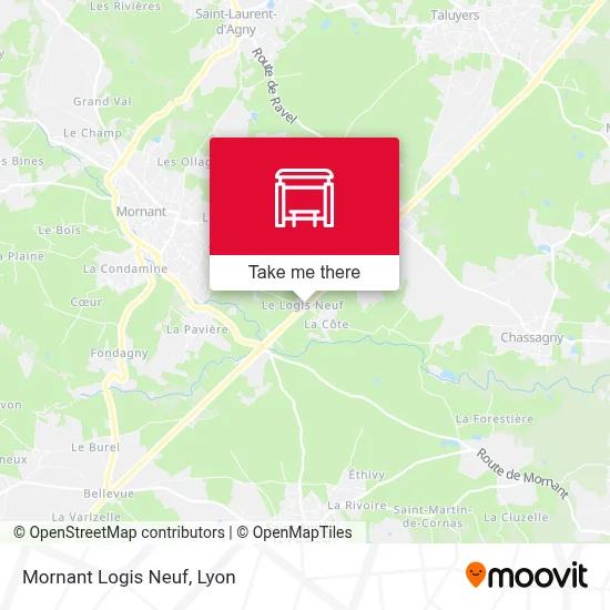Mornant Logis Neuf map