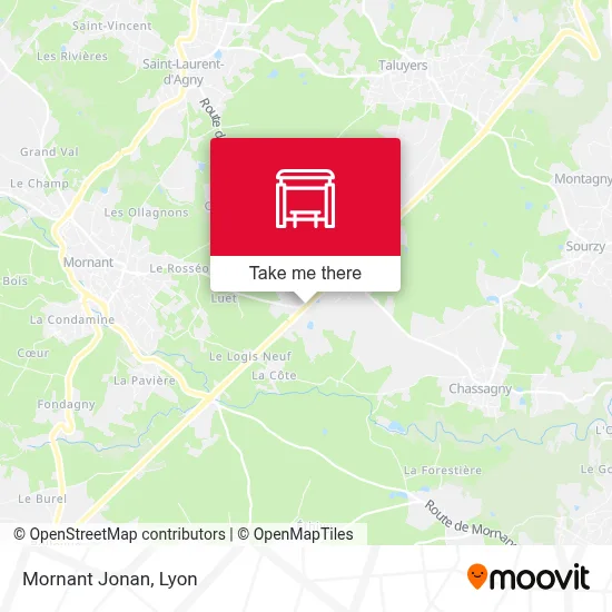 Mornant Jonan map