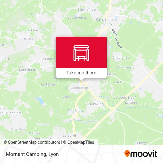 Mornant Camping map