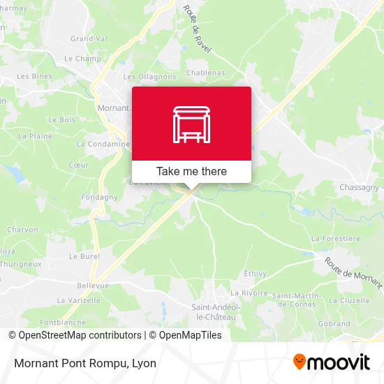 Mornant Pont Rompu map