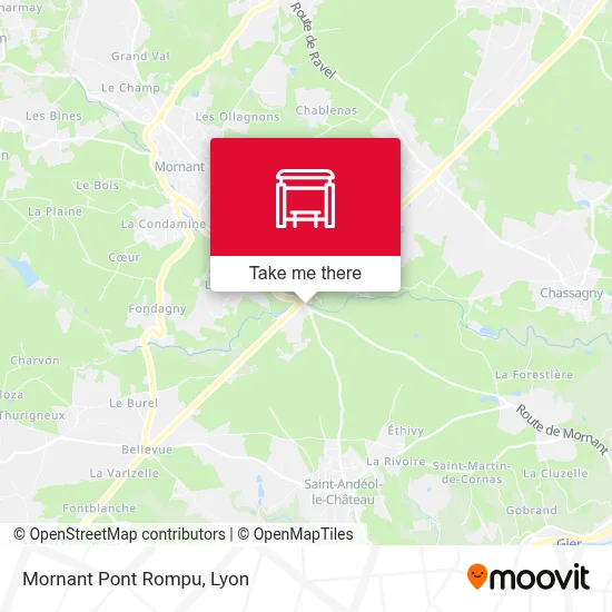 Mornant Pont Rompu map