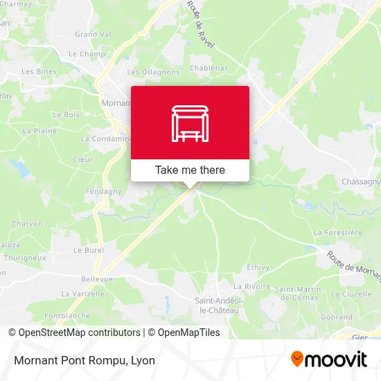 Mornant Pont Rompu map