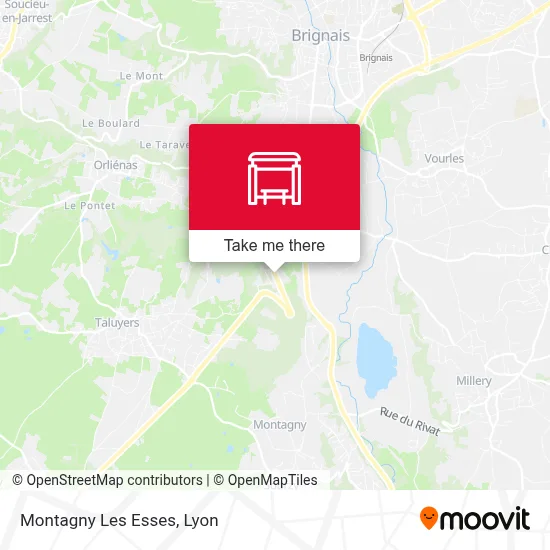 Montagny Les Esses map