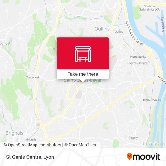 St Genis Centre map