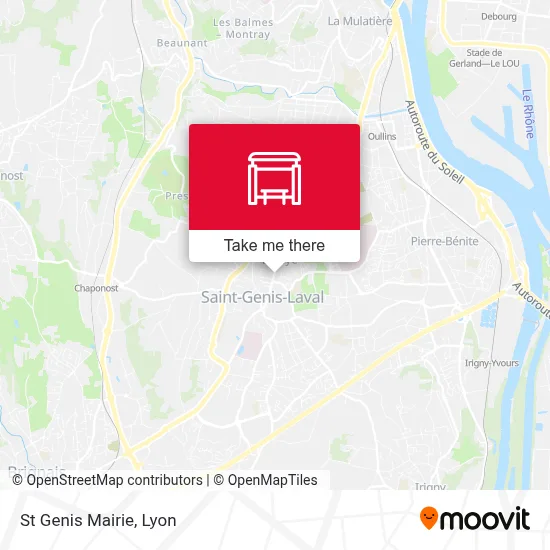 St Genis Mairie map