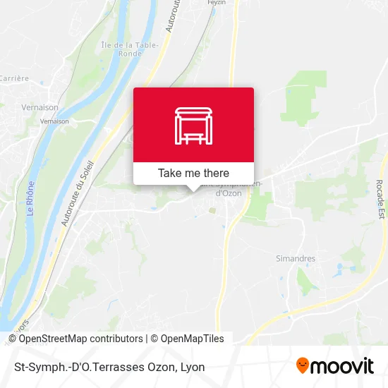 St-Symph.-D'O.Terrasses Ozon map