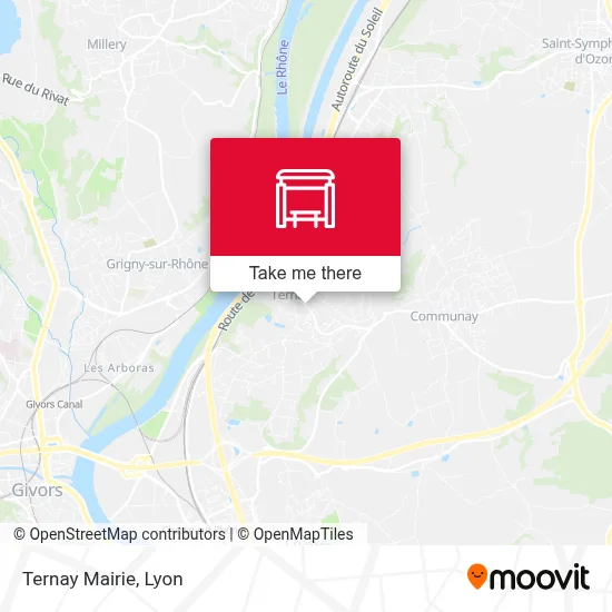 Ternay Mairie map