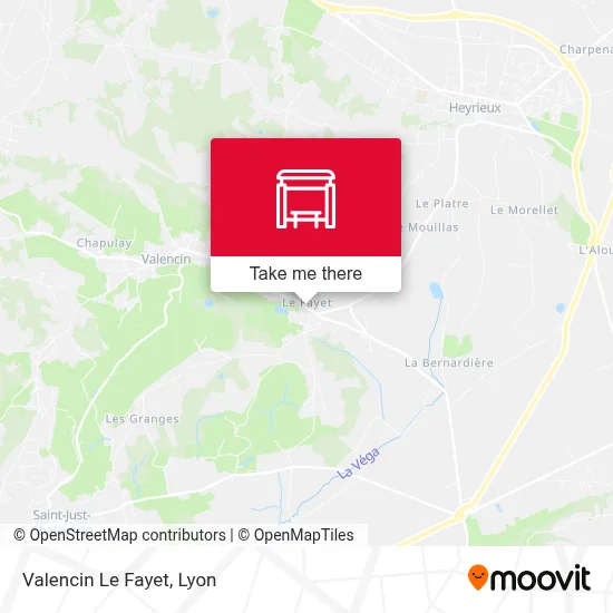Valencin Le Fayet map