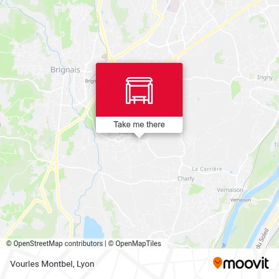 Vourles Montbel map