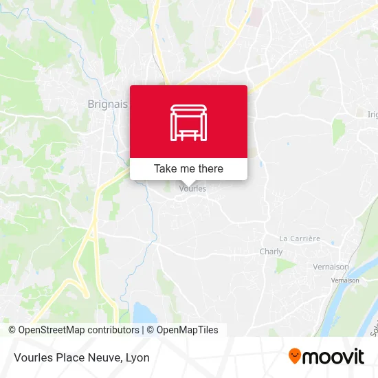Vourles Place Neuve map