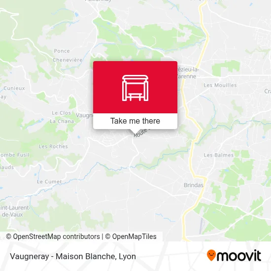 Vaugneray - Maison Blanche map