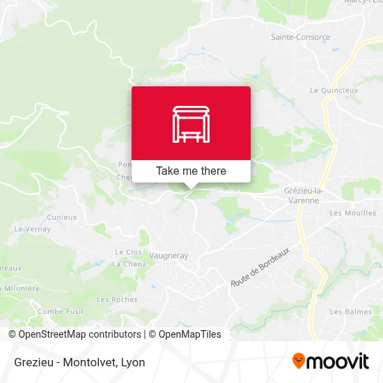 Grezieu - Montolvet map