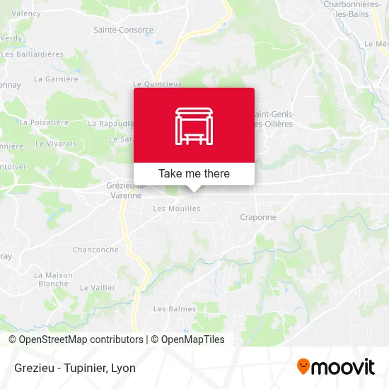 Grezieu - Tupinier map