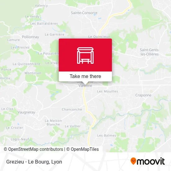 Grezieu - Le Bourg map