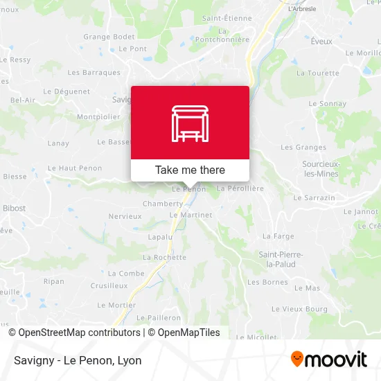 Savigny - Le Penon map