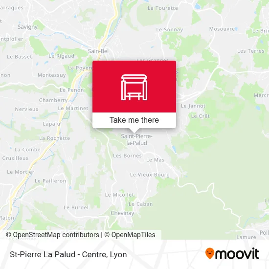 St-Pierre La Palud - Centre map