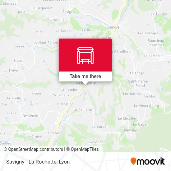 Savigny - La Rochette map