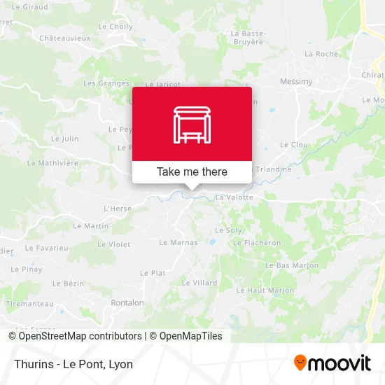 Thurins - Le Pont map