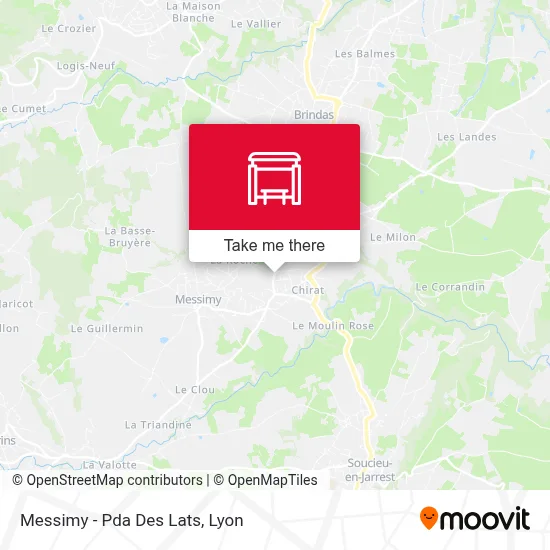 Messimy - Pda Des Lats map