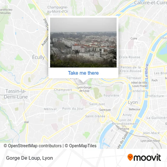 Gorge De Loup map