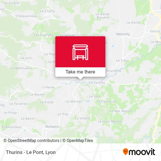 Thurins - Le Pont map