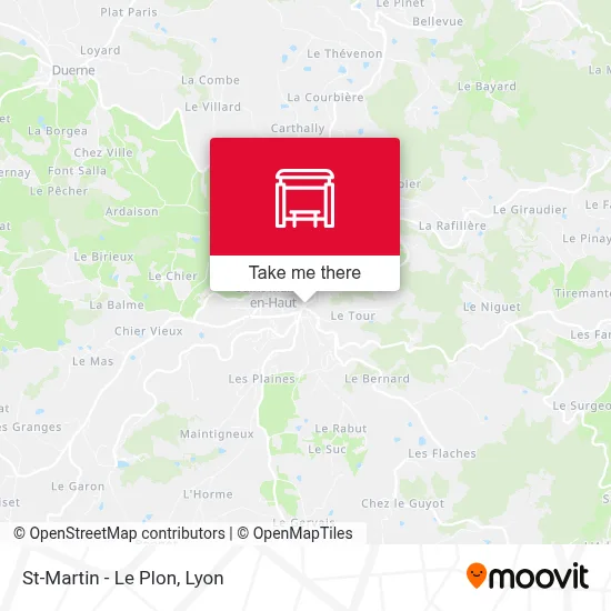 St-Martin - Le Plon map