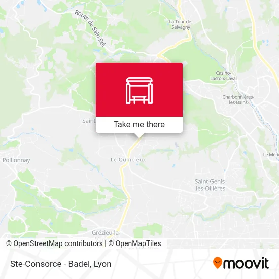 Ste-Consorce - Badel map