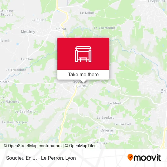 Soucieu En J. - Le Perron map