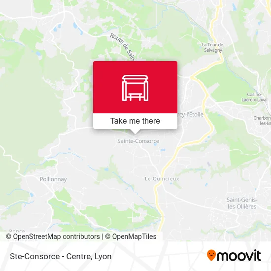 Ste-Consorce - Centre map