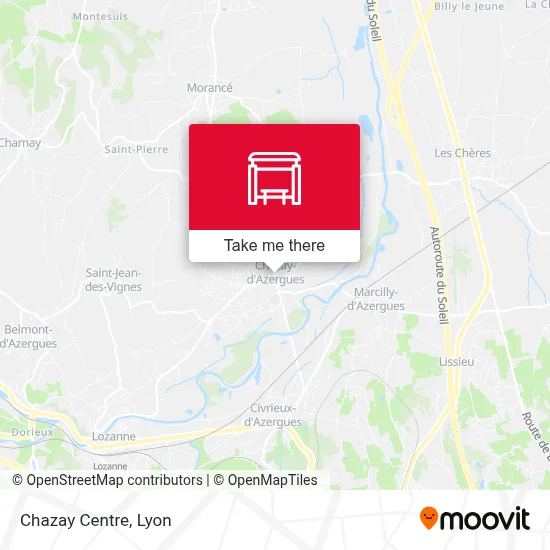 Chazay Centre map