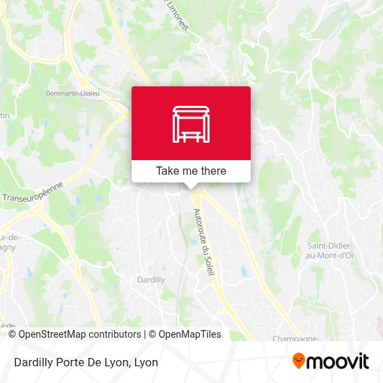 Dardilly Porte De Lyon map