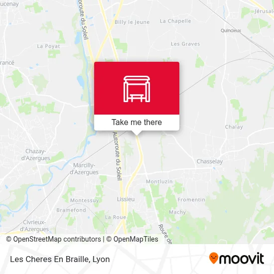 Les Cheres En Braille map