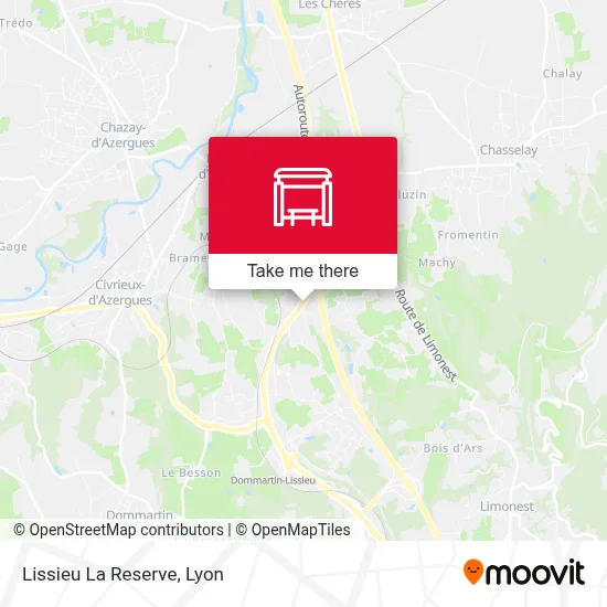 Lissieu La Reserve map