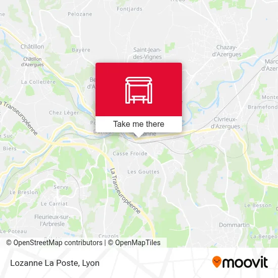 Lozanne La Poste map