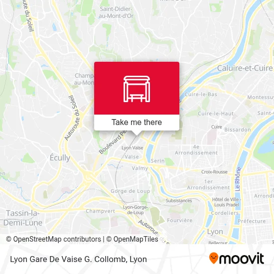 Lyon Gare De Vaise G. Collomb map